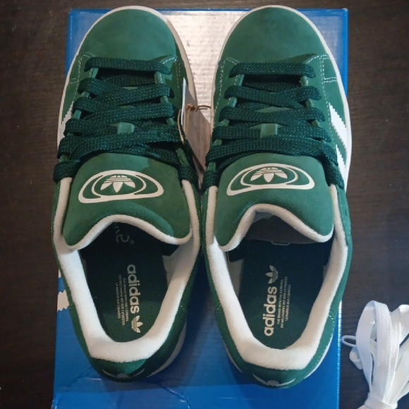 Adidas Campus 00s Forest Green and White Shoes Mens 6 Womens 7 NWT & BOX - Picture 6 of 10